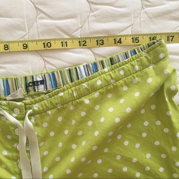 Cute JCrew green pajama bottoms S-M - Picture 3 of 7